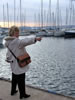 Lucy admiring the boats in St Tropez