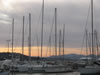 Sunset over St Tropez Harbour