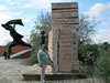 Charles at the Communist statue park