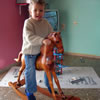 Alex on the rocking horse