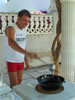 Antonio making alcoholic coffee