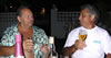 Having a drink with Luis
