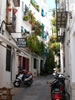 A pretty alley in Peniscola old town